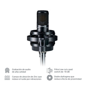 Micrófono condensador unidireccional de estudio C-80