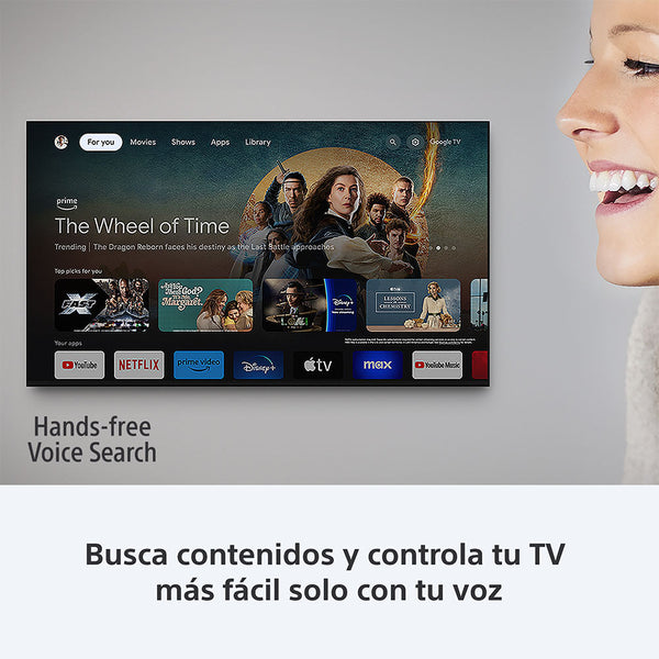 BRAVIA 5  Procesador XR  Mini LED  4K Ultra HD  Alto rango dinámico (HDR)  Smart TV (Google TV)