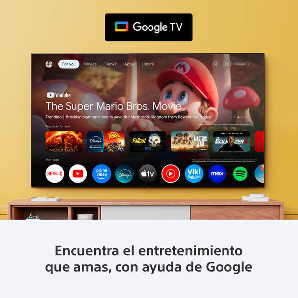 BRAVIA 5  Procesador XR  Mini LED  4K Ultra HD  Alto rango dinámico (HDR)  Smart TV (Google TV)  K-75XR50 LA8