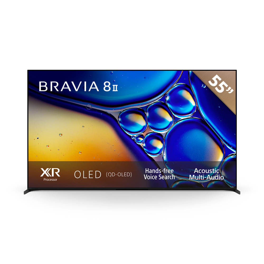 BRAVIA 8 II  Procesador XR  OLED  4K Ultra HD  Alto rango dinámico (HDR)  Smart TV (Google TV)  K-55XR80M2 LA8