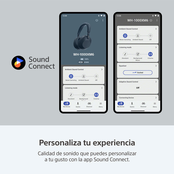 1000X Series  Audífonos inalámbricos con noise cancelling WH-1000XM6