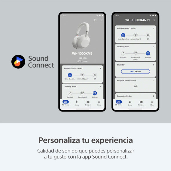 1000X Series  Audífonos inalámbricos con noise cancelling WH-1000XM6