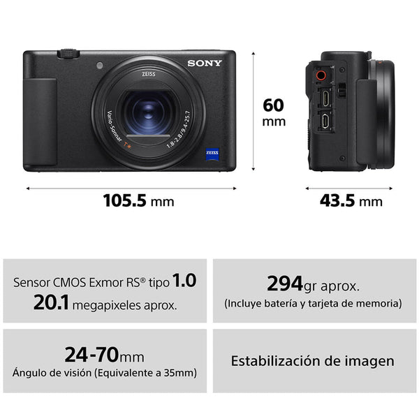 Cámara ZV-1 para videoblogs